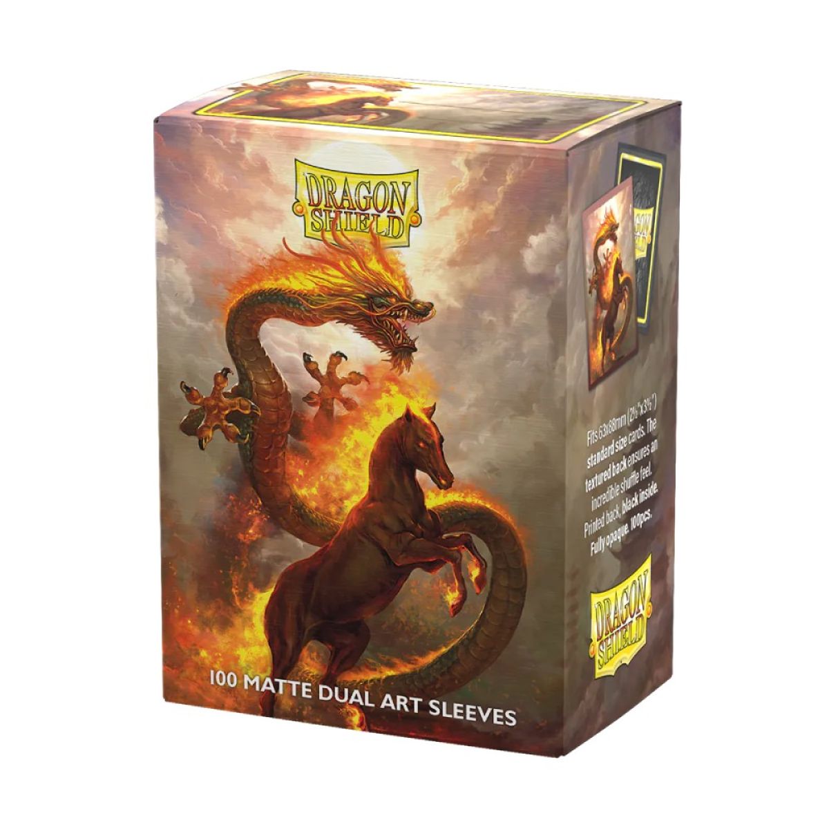 Dragon Shield AT-12115 Sleeves (100) Matte Dual Art: Fire Horse 2026 (9250451587309)