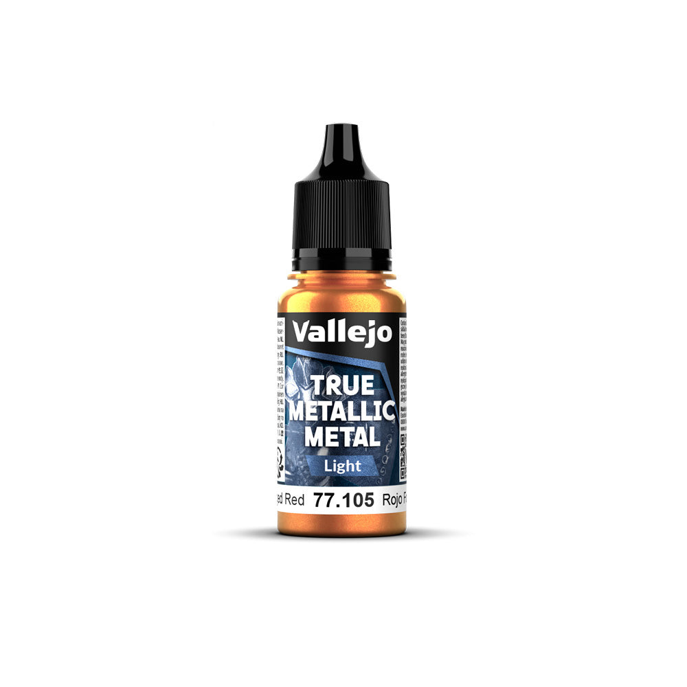 Vallejo True Metallic Metal Light Forged Red 18ml - VJ77105