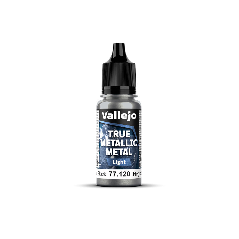 Vallejo True Metallic Metal Light Obsidian Black 18ml - VJ77120
