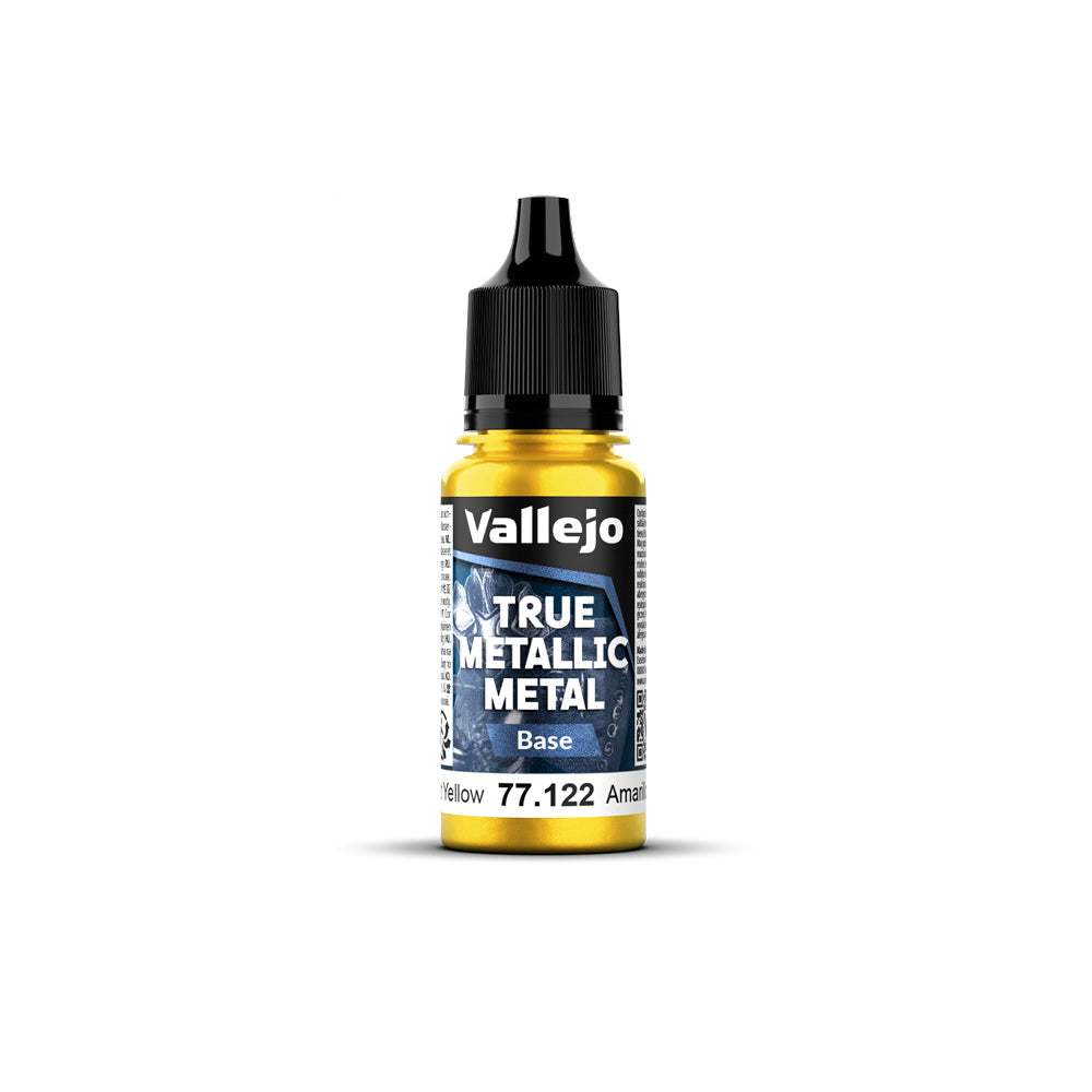 Vallejo True Metallic Metal Base Radiant Yellow 18ml - VJ77122