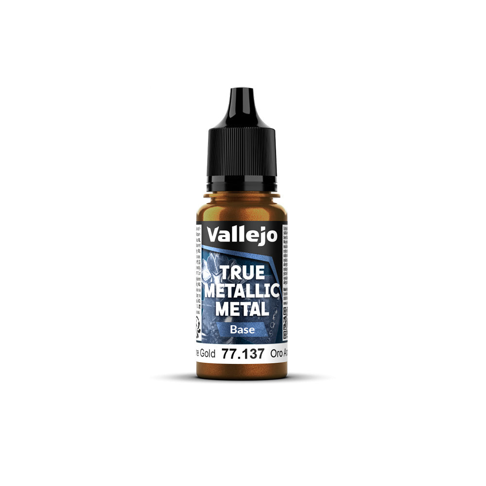 Vallejo True Metallic Metal Base Arcane Gold 18ml - VJ77137