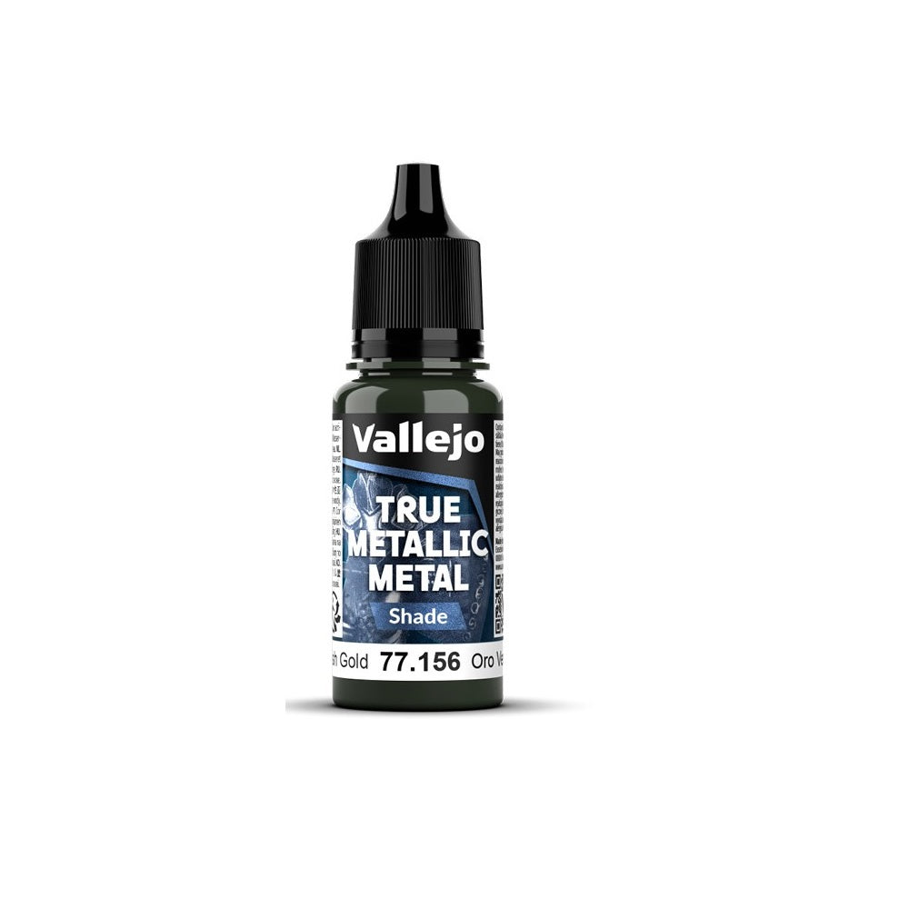 Vallejo True Metallic Metal Shade Greenish Gold 18ml - VJ77156