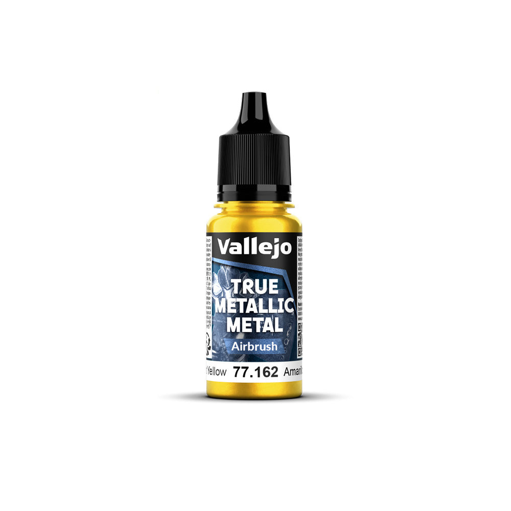 Vallejo True Metallic Metal Airbrush Radiant Yellow 18ml - VJ77162