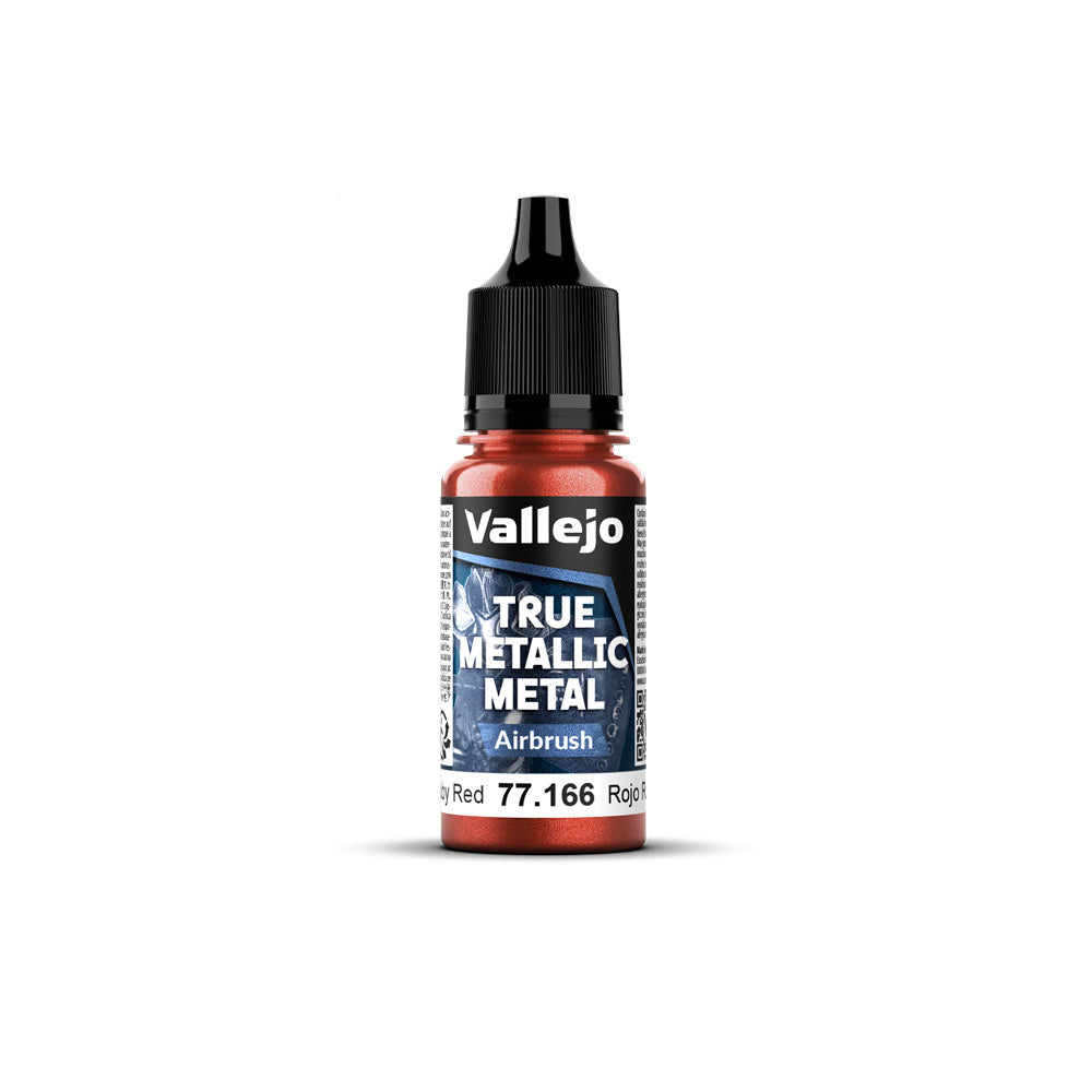 Vallejo True Metallic Metal Airbrush Ruby Red 18ml - VJ77166