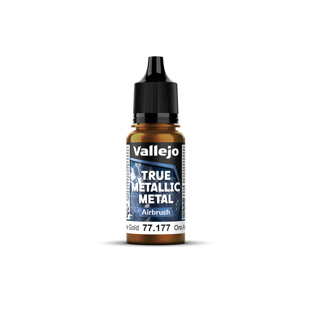 Vallejo True Metallic Metal Airbrush Arcane Gold 18ml - VJ77177