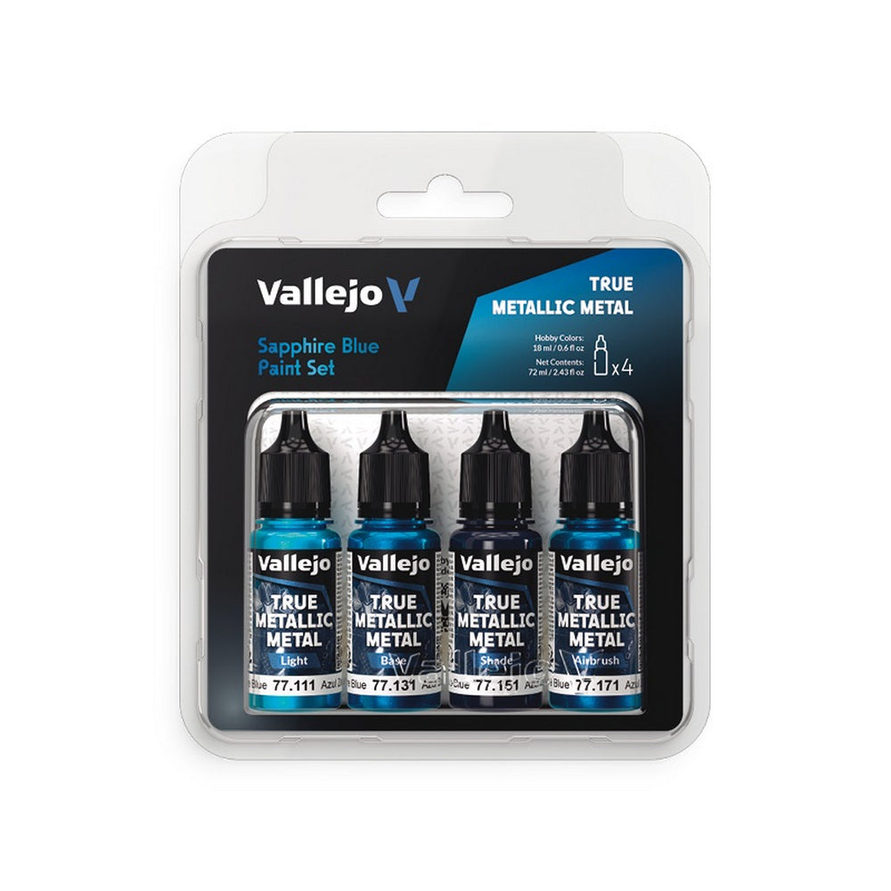 Vallejo Sapphire Blue Paint Set - VJ77256