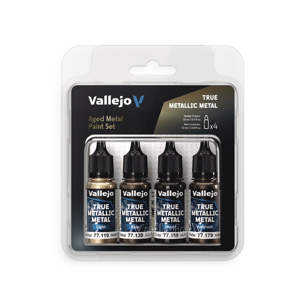 Vallejo Aged Metal Paint Set - VJ77258