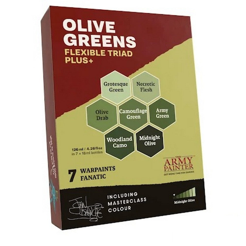 Army Painter Flexible Triad PLUS+: Olive Greens - WP8091