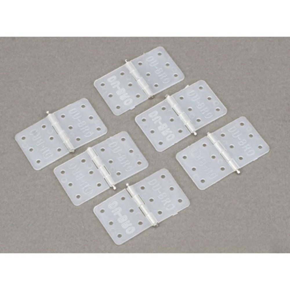 Dubro 116 NYLON HINGES MEDIUM (6) (8225535656173)