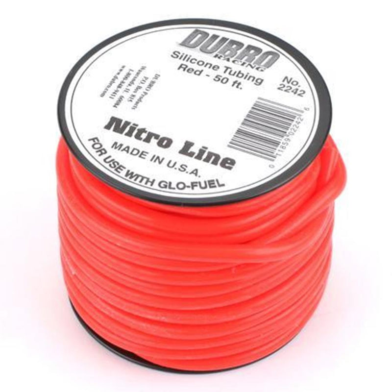 Dubro 2242 SILICONE TUBING NITRO RED 1M - Hobby City NZ