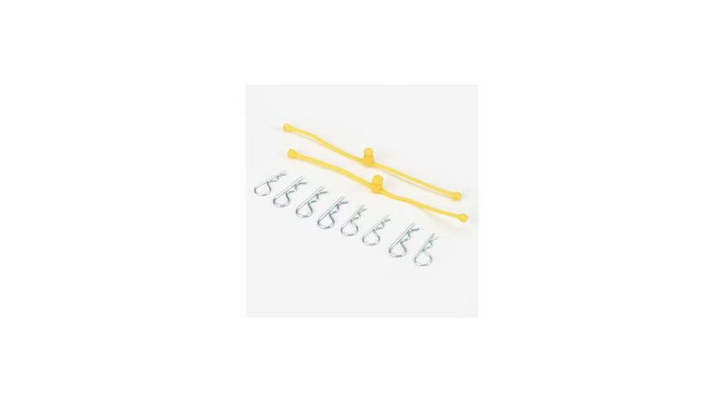 Dubro 2247 Body Klip Retainers Yellow (2)