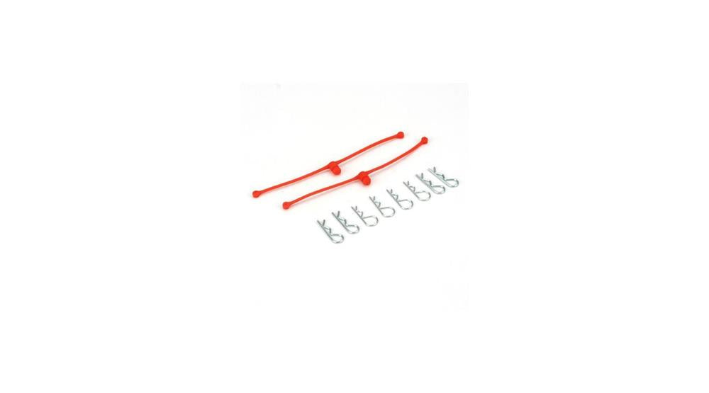 Dubro 2252 Body Klip Retainers Orange (2) (10908693959)