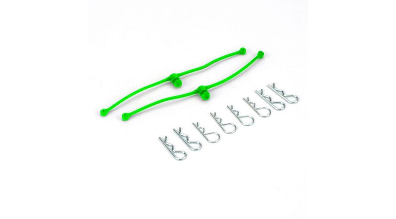 Dubro 2253 Body Klip Retainers (Lime Green)
