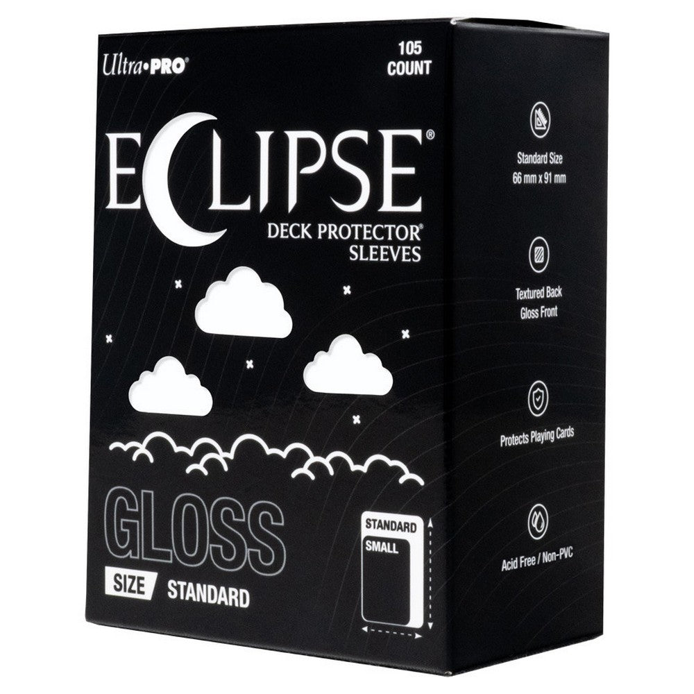 Ultra Pro ECLIPSE Gloss Standard Deck Protector Sleeves 105 Count Arctic White - UP16701