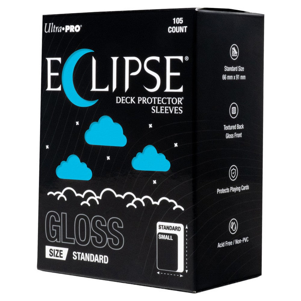 Ultra Pro ECLIPSE Gloss Standard Deck Protector Sleeves 105 Count Sky Blue - UP16703