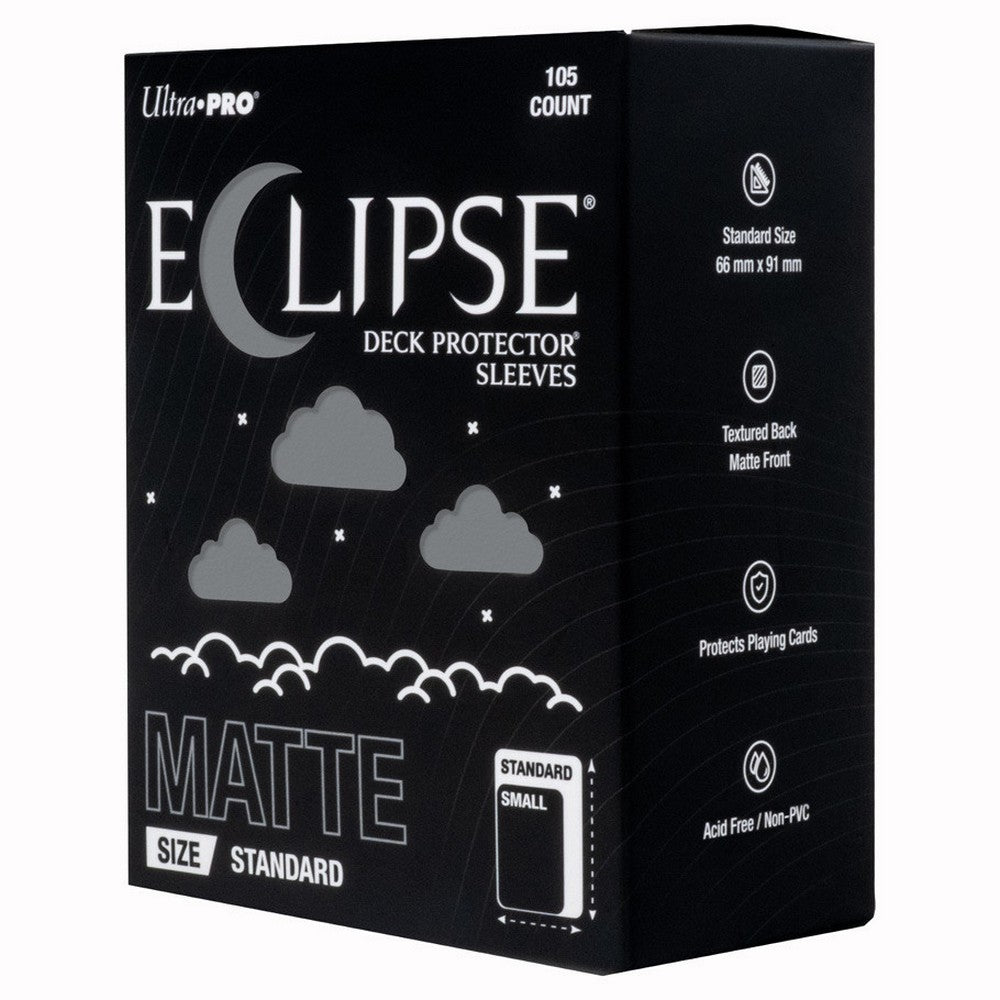 Ultra Pro ECLIPSE Gloss Standard Deck Protector Sleeves 105 Count Smoke Grey - UP16709