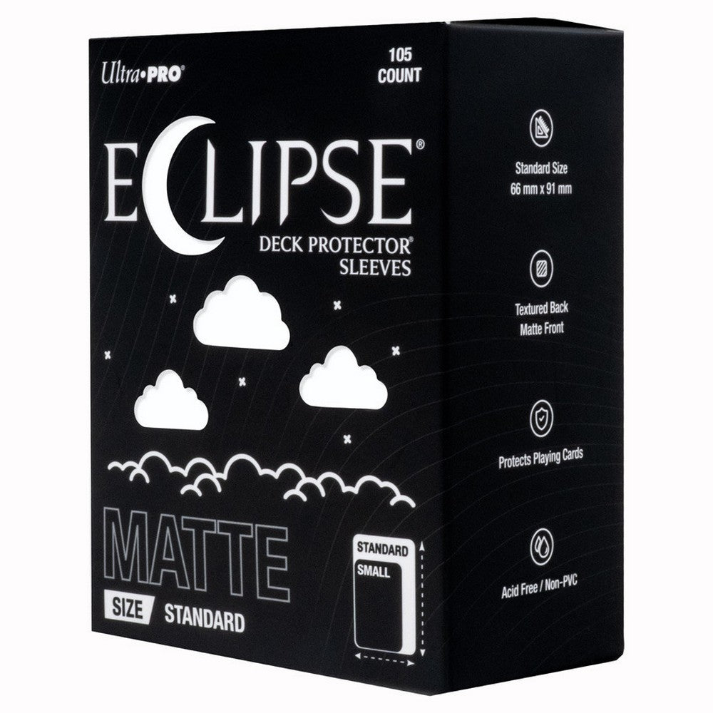 Ultra Pro ECLIPSE Matte Standard Deck Protector Sleeves 105 Count Arctic White - UP16681