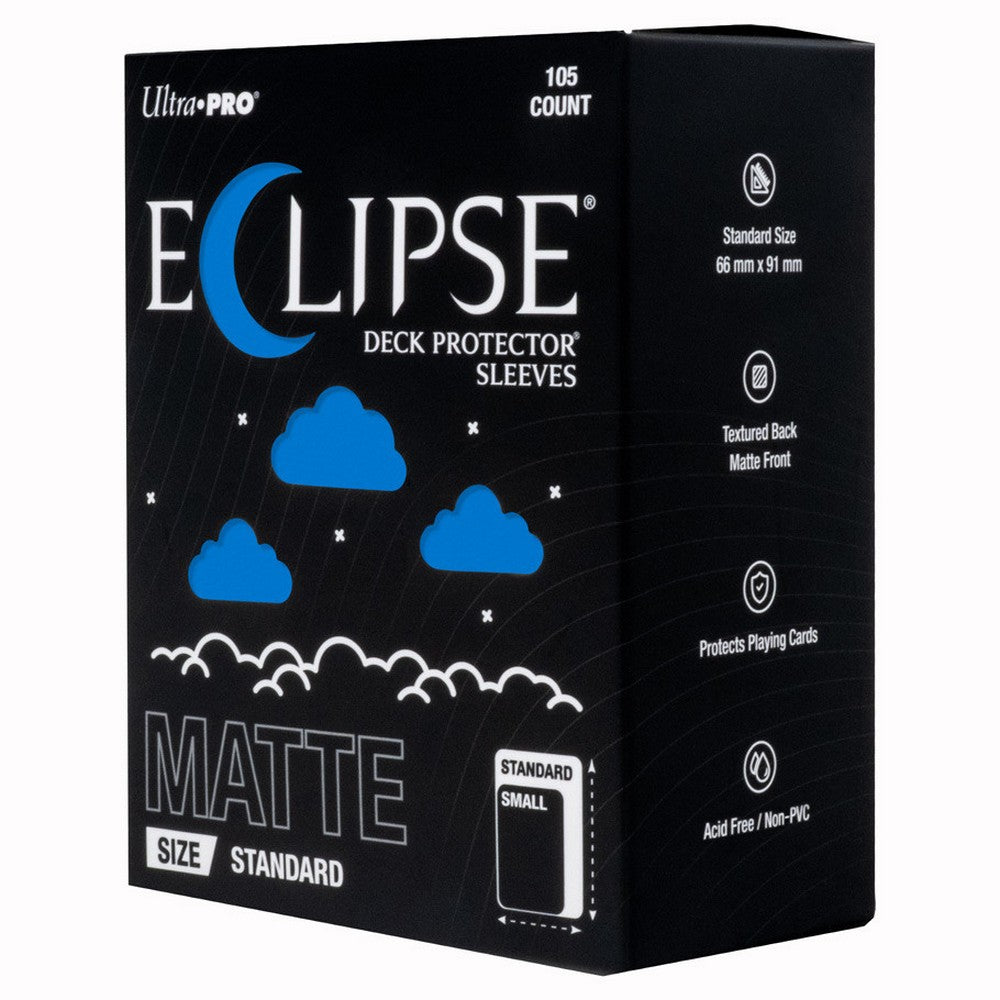 Ultra Pro ECLIPSE Matte Standard Deck Protector Sleeves 105 Count Pacific Blue - UP16682