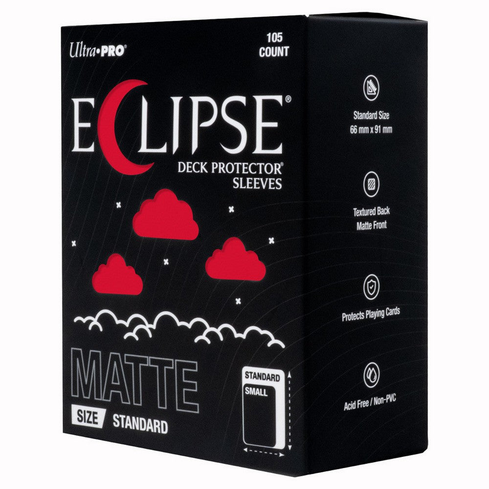 Ultra Pro ECLIPSE Matte Standard Deck Protector Sleeves 105 Count Apple Red - UP16684
