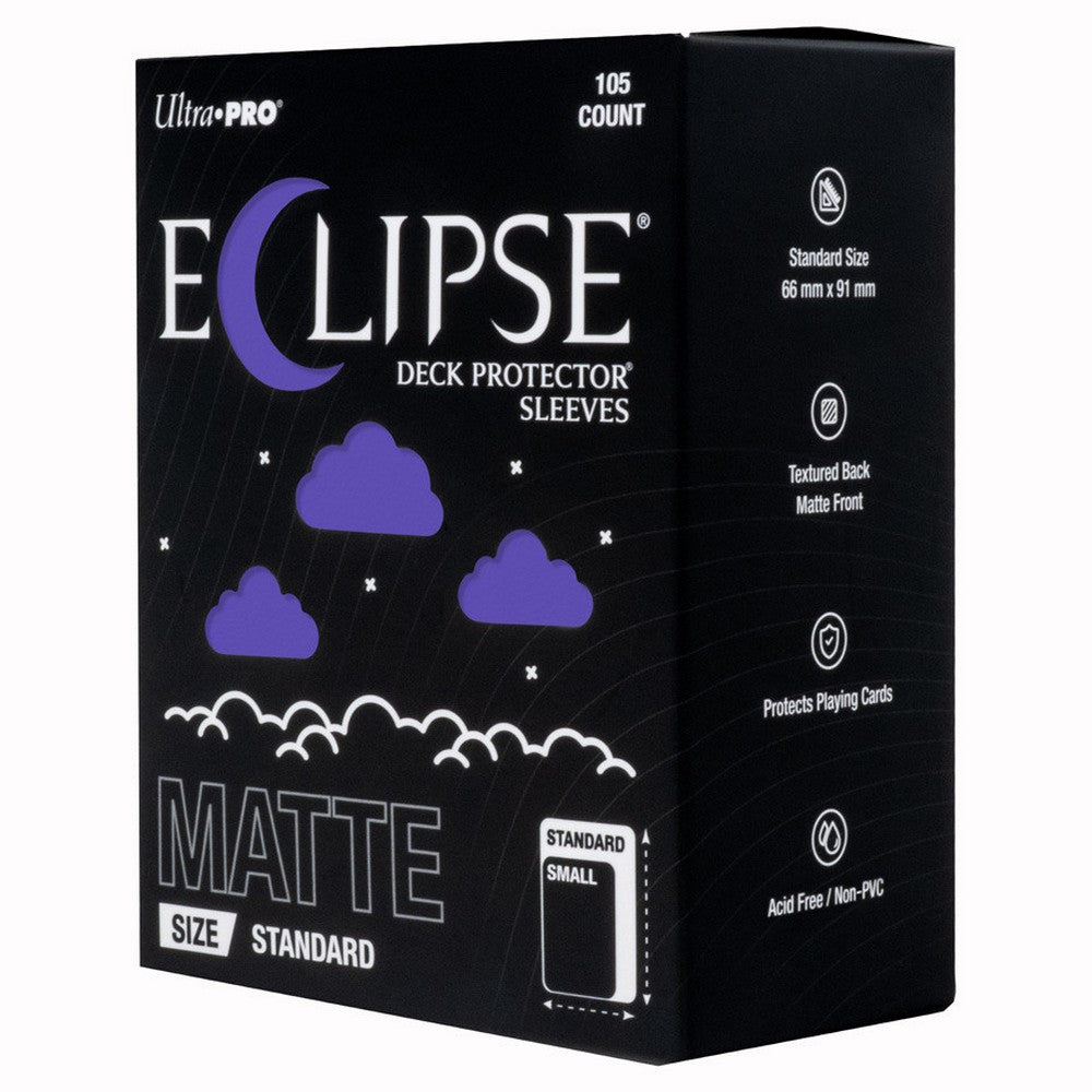 Ultra Pro ECLIPSE Matte Standard Deck Protector Sleeves 105 Count Royal Purple - UP16686