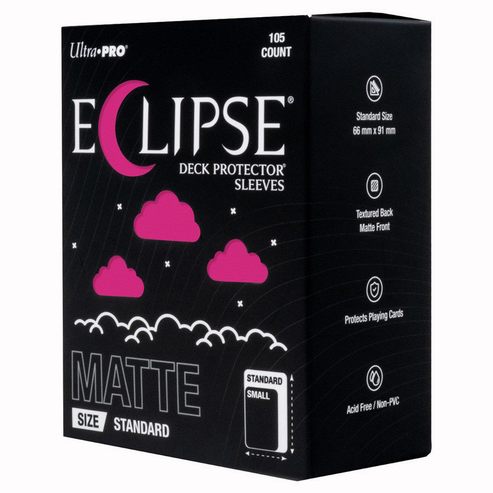 Ultra Pro ECLIPSE Matte Standard Deck Protector Sleeves 105 Count Hot Pink - UP16688