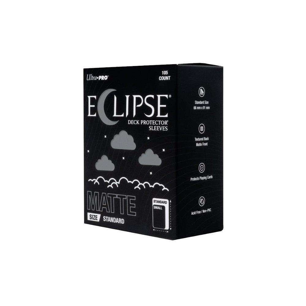Ultra Pro ECLIPSE Matte Standard Deck Protector Sleeves 105 Count Smoke Grey - UP16689