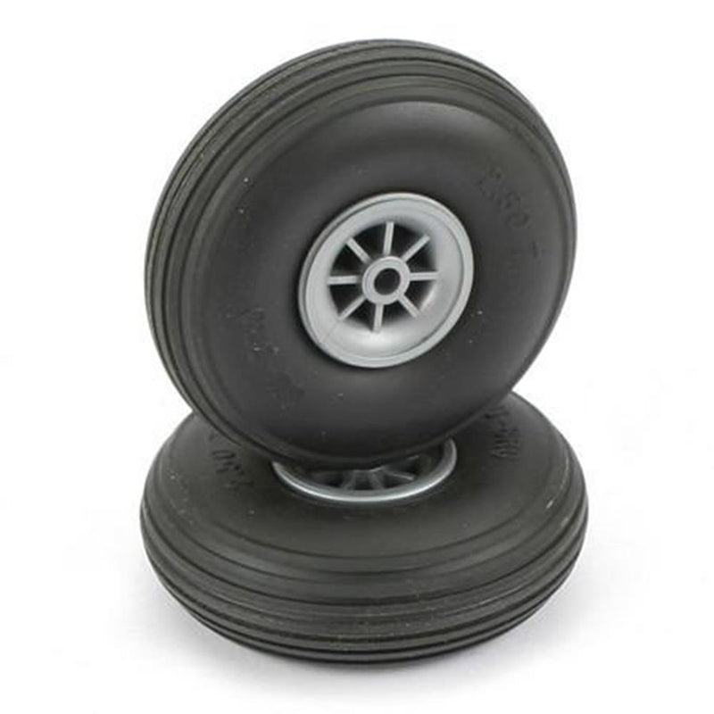Dubro 250T 2 1/2 TREADED LIGHT WHEELS
