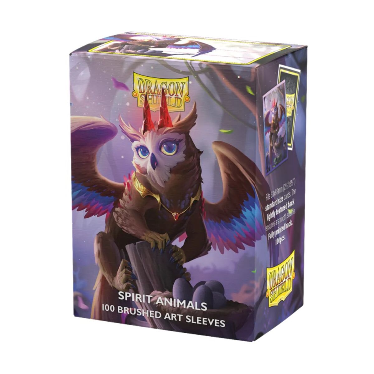 Dragon Shield 100 Brushed Art Sleeves Spirit Animals The Dragowlis - AT-12132
