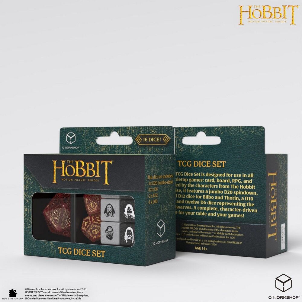 Q Workshop The Hobbit TCG Dice Set Ember Hearth - QW-HOB/190166/TCGS03