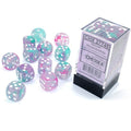 Chessex CHX27745 Nebula Wisteria/White Luminary D6 Set of 12 (16mm) (9250466889965)