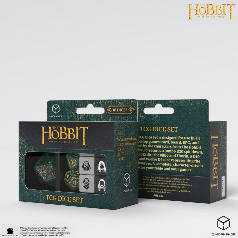 Q Workshop The Hobbit TCG Dice Set Verdant Grove - QW-HOB/190166/TCGS01