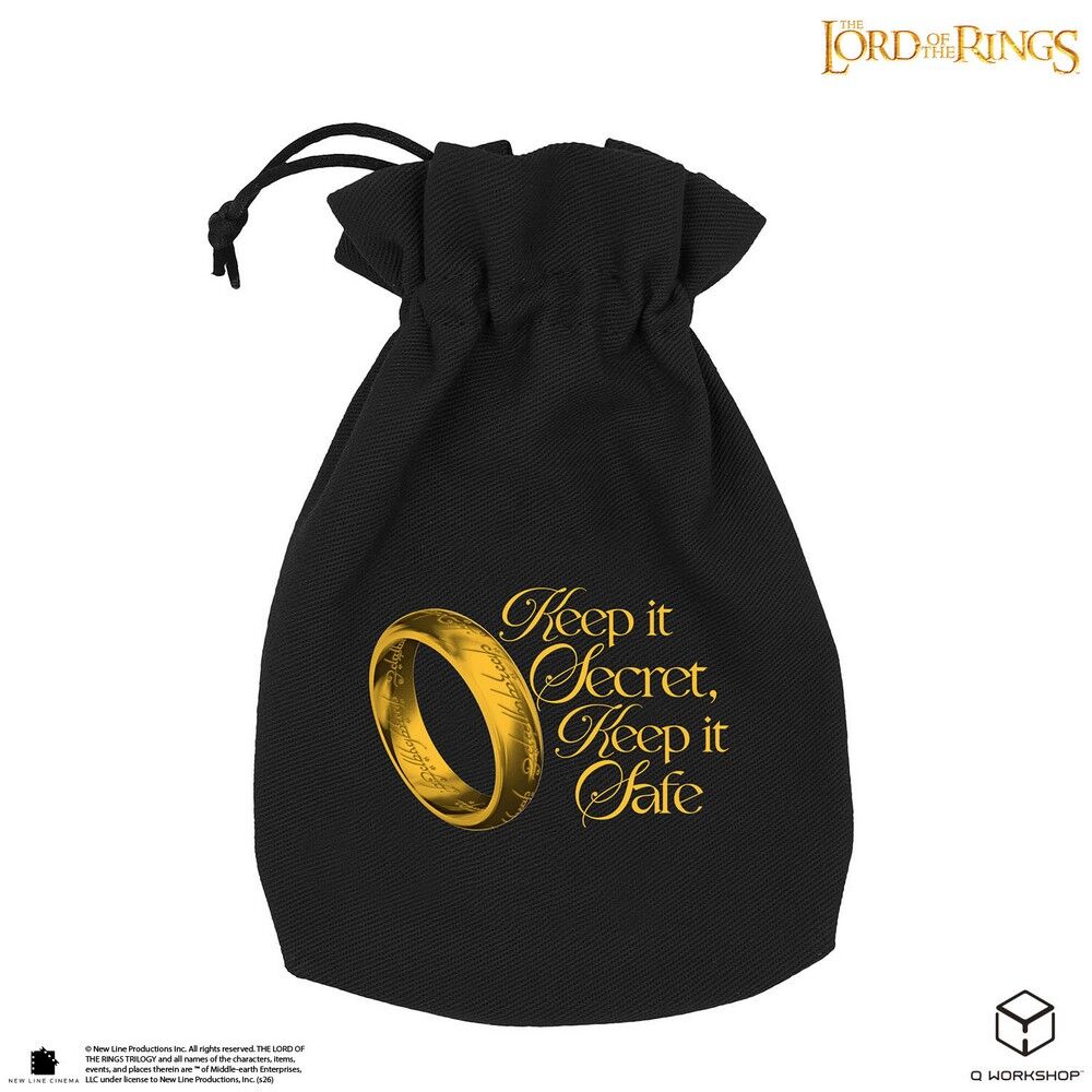 Q Workshop The Lord of the Rings: One Ring Dice Pouch Keep It Secret Edition - QW-LOTR/POU/190166/ONR