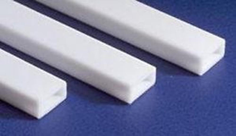 Evergreen 258 Styrene Rectangular Tubing (0.187 X 0.312 X 14") - 2 pieces