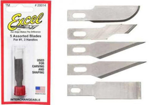 Excel Tools 20014 #1 Assorted Blades Pack 5 - Hobby City NZ