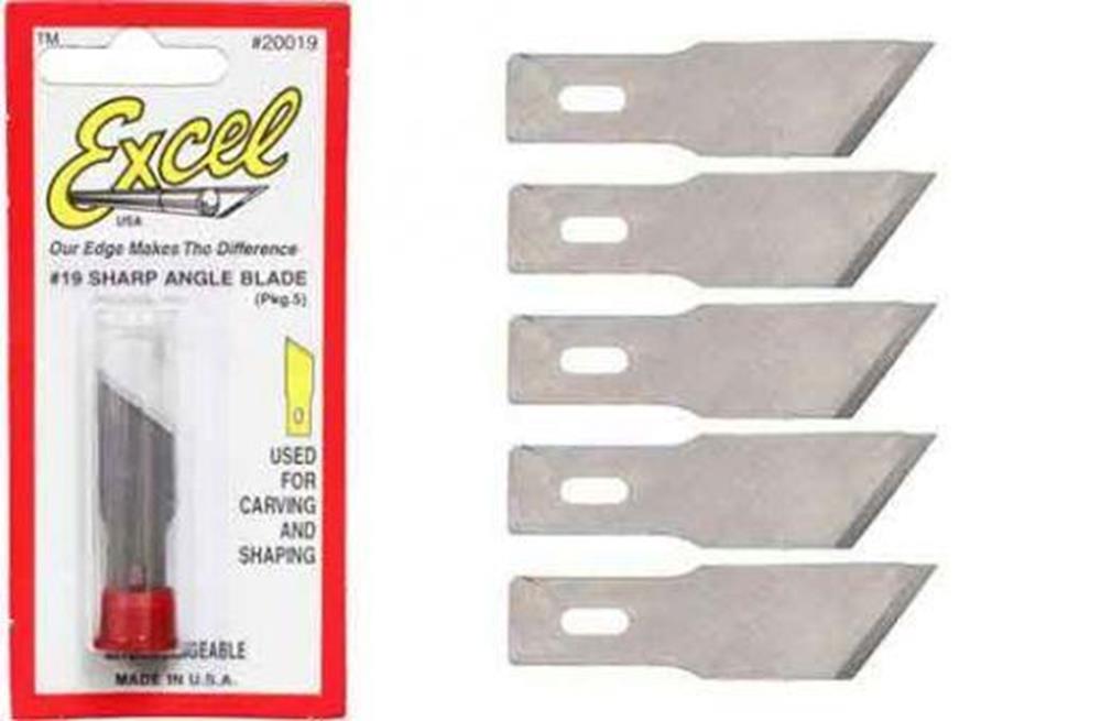 Excel Tools 20019 #19 Sharp Angle Blades (5/pk) (10908990663)