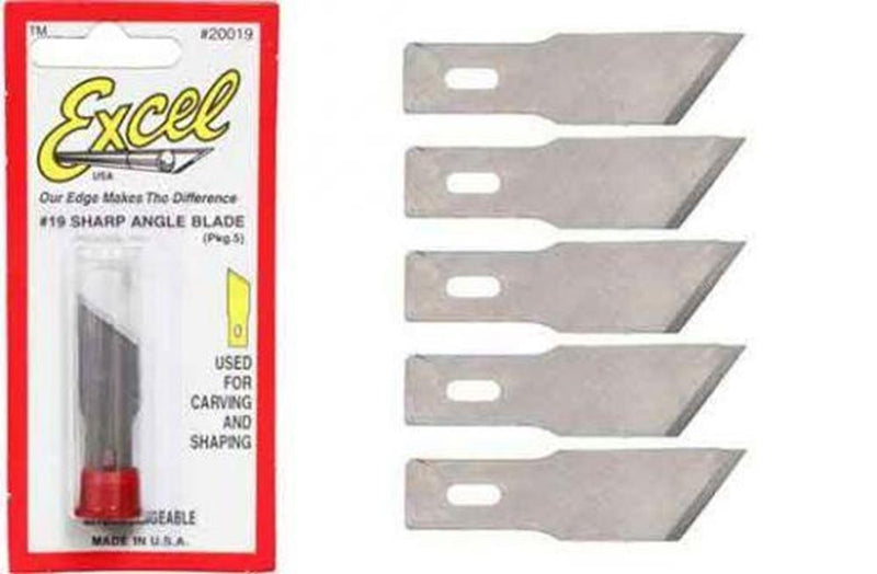 Excel Tools 20019 #19 Sharp Angle Blades (5/pk) - Hobby City NZ