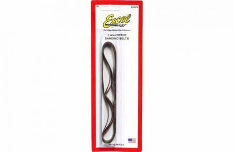 Excel Tools 55679 5 Assorted Spare Belts - Hobby City NZ