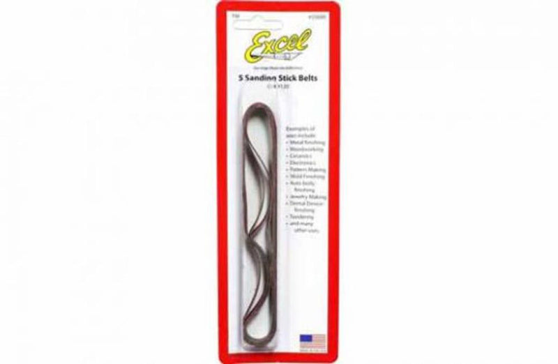 Excel Tools 55680 Spare Belts #120 Grit pack 5 - Hobby City NZ