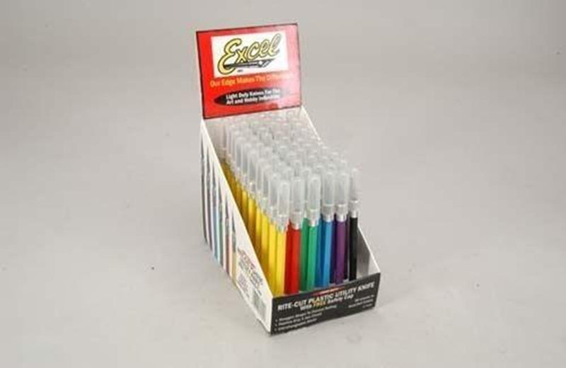 Excel 77K30 #1 Rite-Cut Plastic Utility Knife w/Safety Cap (#11 Blade)