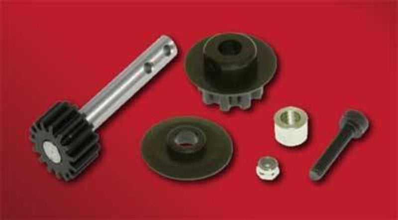 xzGaui 208383 X5 FRONT PULLEY SET AND SHAFT W/GEAR