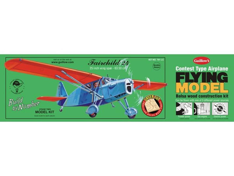 Guillows #701LC 25" Fairchild - Balsa Flying Kit - Hobby City NZ (7654601261293)