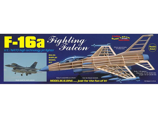 Guillows #1403 1/30 F-16A Fighting Falcon - Balsa Display Kit - Hobby City NZ