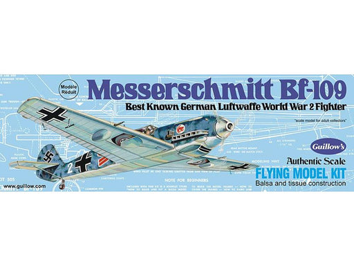 Guillows #505 1/30 Messerschmitt Bf 109 - Balsa Flying Kit (8324596924653)