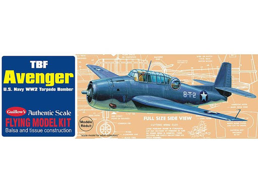 Guillows #509 1/30 TBF Avenger - Balsa Flying Kit - Hobby City NZ (7854881964269)