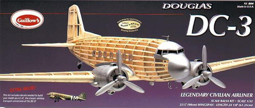 Guillows #804 1/32 Douglas DC-3 - Balsa Display Kit - Hobby City NZ (7854882062573)