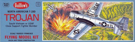 Guillows #901 1/30 T-28D Trojan - Balsa Flying Kit - Hobby City NZ (7537540530413)