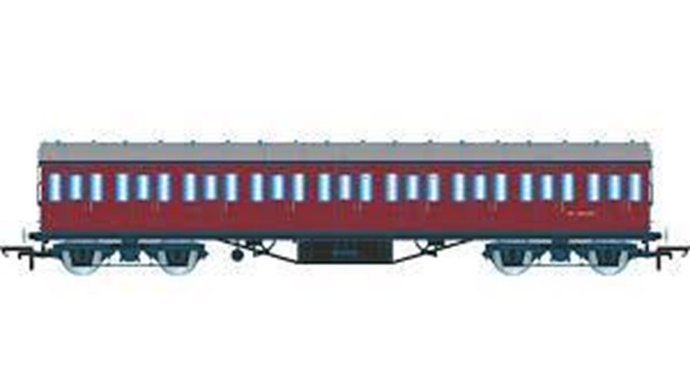 cHornby R4690 BR Non-cor. 57' Crimson 3rd Cl (8278008070381)