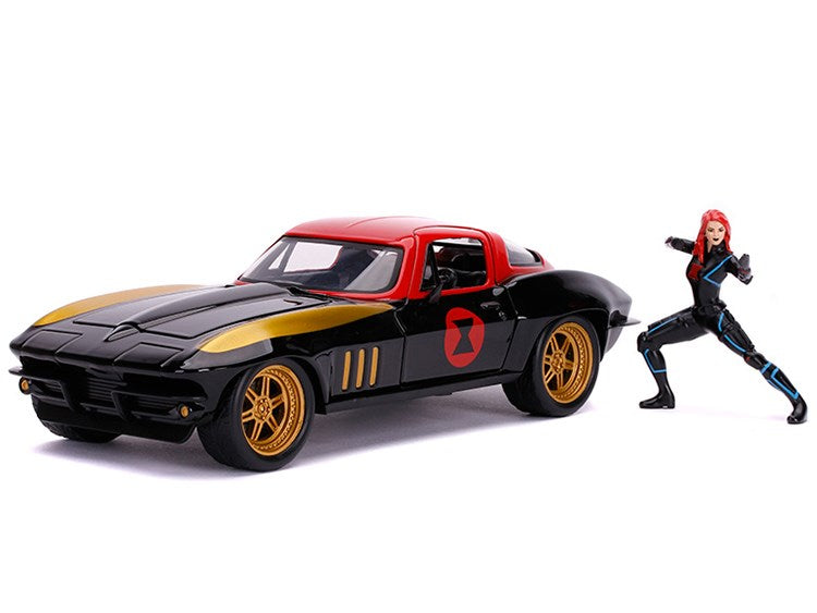 Jada 31749 1/24 HWR '69 CHEV Corvette W/Black Widow