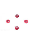 xHyperion HP-NUTLPRD6 6MM FLANGE LOCK NUT SET RED (LOW PROFILE) (7537628414189)