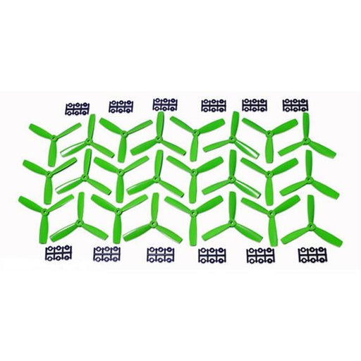 xHyperion HP-P05045GTRISET12 5X4.5 BULLNOSE STYLE THREE BLADE PROP GREEN (CW & CC - Hobby City NZ